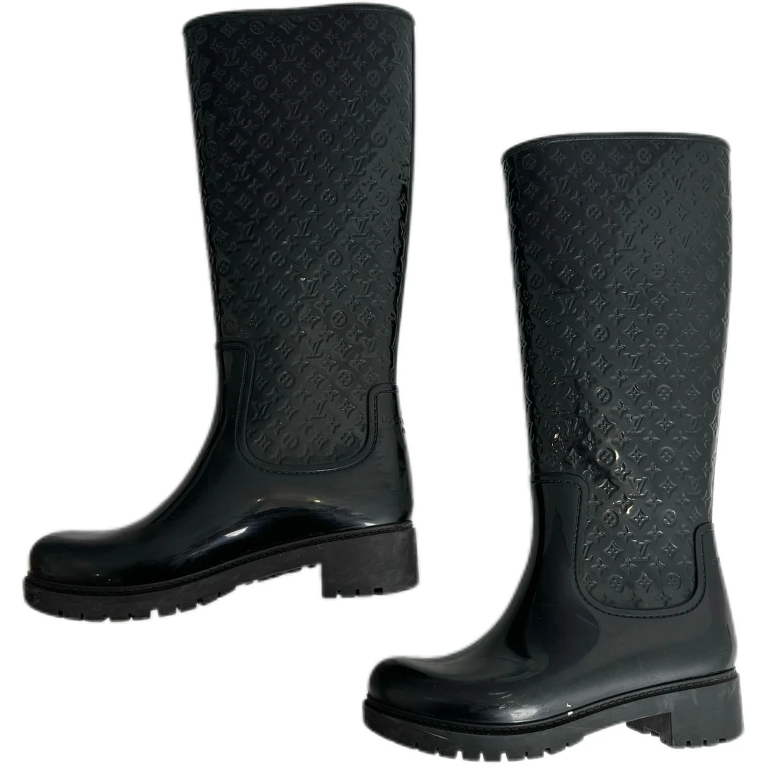 95新 LouisVuitton/路易威登 35码/满印雨靴/97新/jm08217