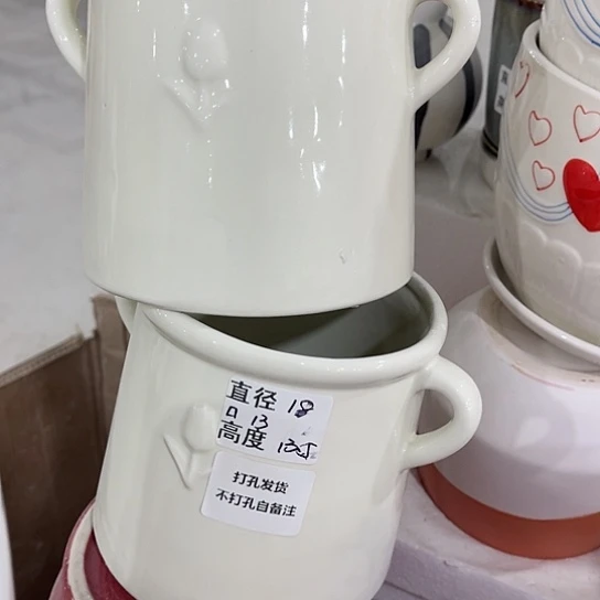 多肉绿植陶瓷花盆9.9包邮，有孔