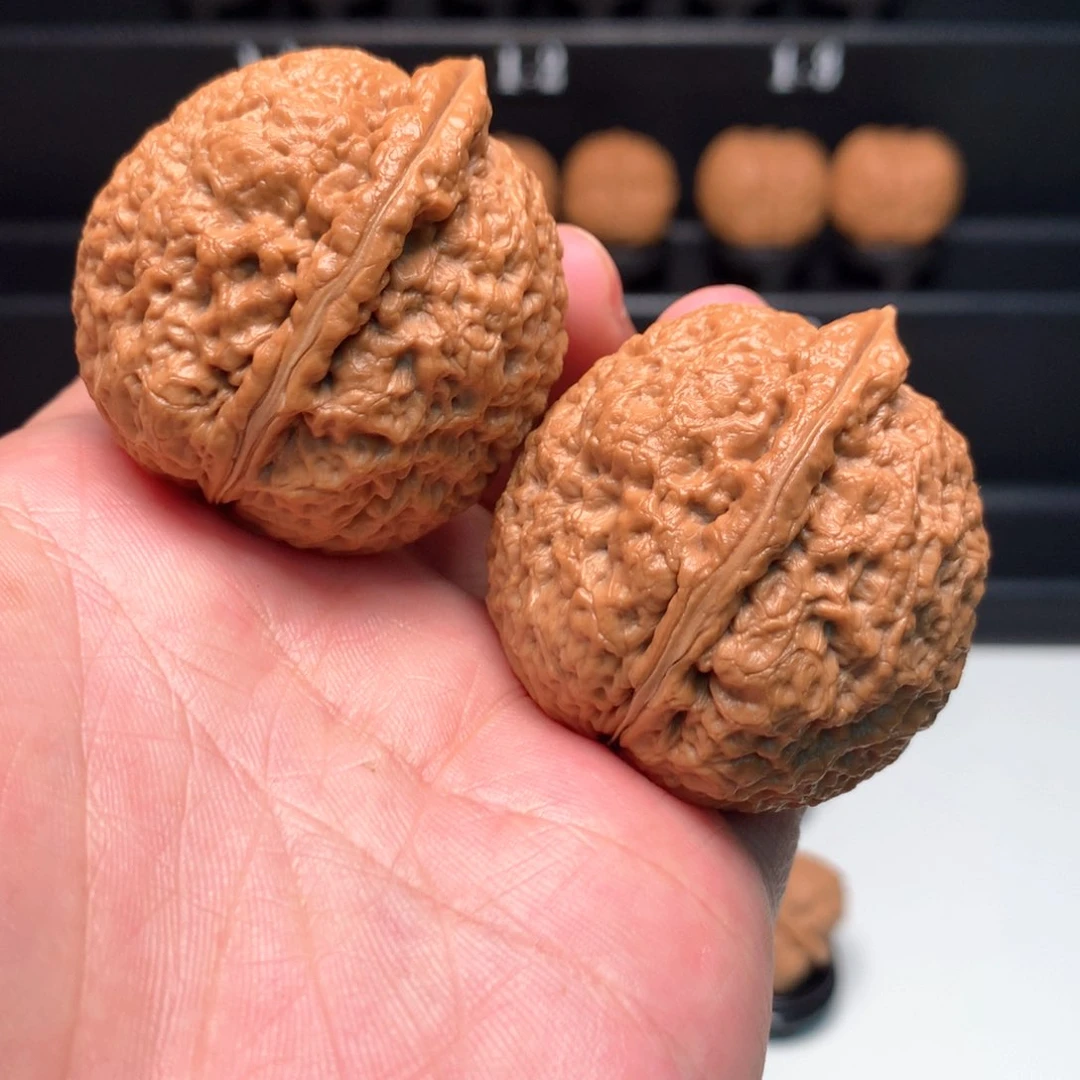 把件文玩核桃浮**鹤罗汉头