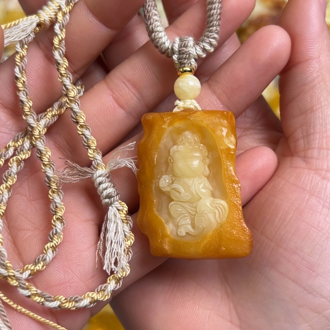 蜜蜡未镶嵌裸石龙蛇