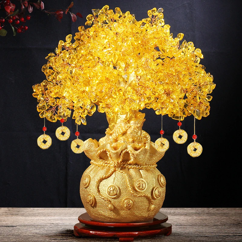 招财摇钱树平安幸福安康岁岁年年有好运创意中式摆设