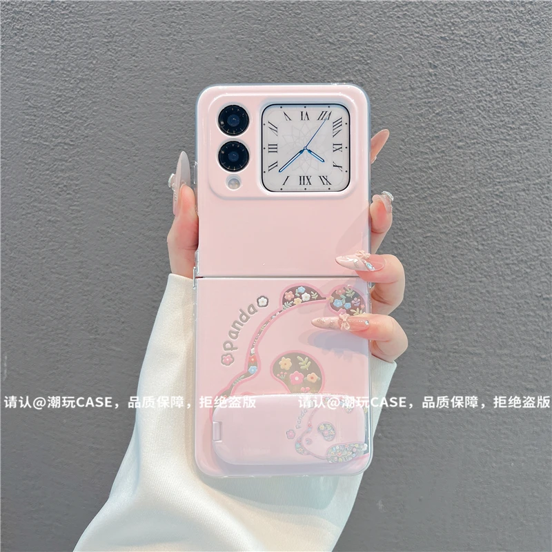 透明折叠壳适用华为荣耀/OPPO/VIVO/小米/三星华为novaflip手机壳