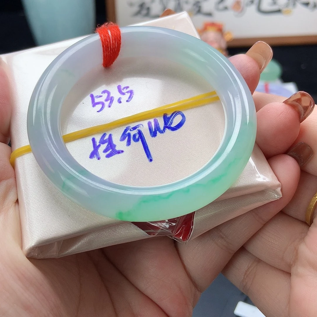 翡翠未镶嵌手镯46号
