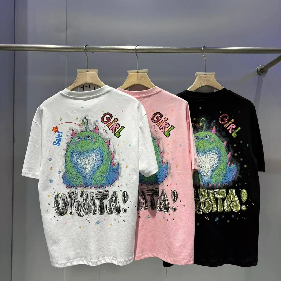 小怪兽广州uus高货男装潮流新款个性百搭休闲短袖25103