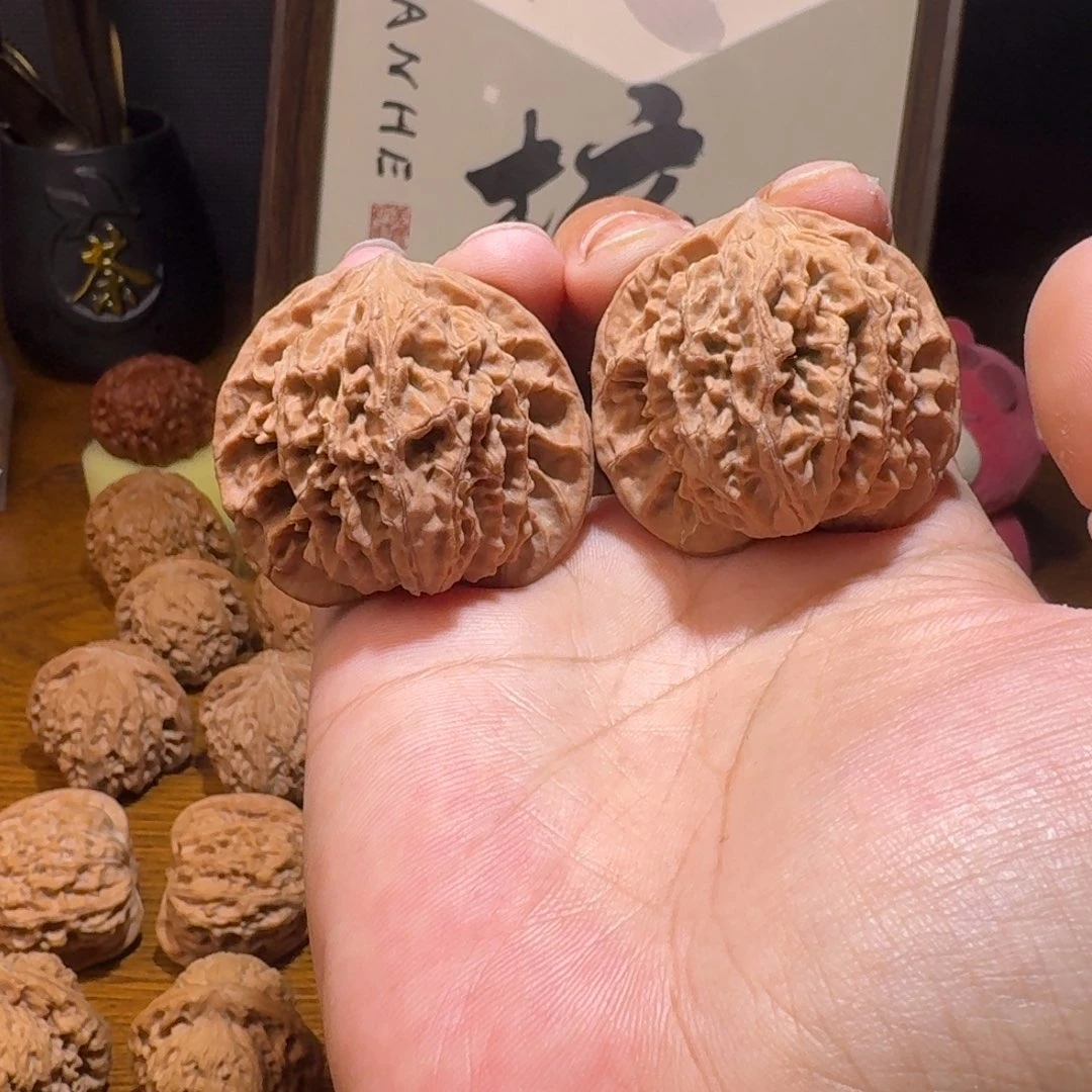 吊坠文玩核桃43尺寸山地老树盘龙纹