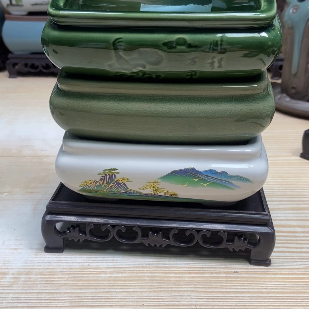 瓷片陶瓷花盆陶瓷艺术