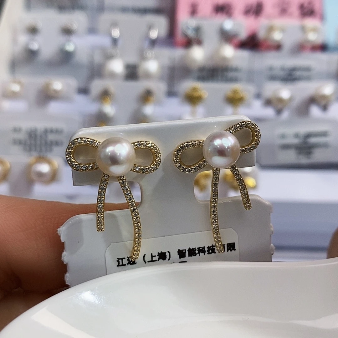 银S925镶嵌特价秒孤品正版天然淡水极光炫彩珍珠设计款淡水珍