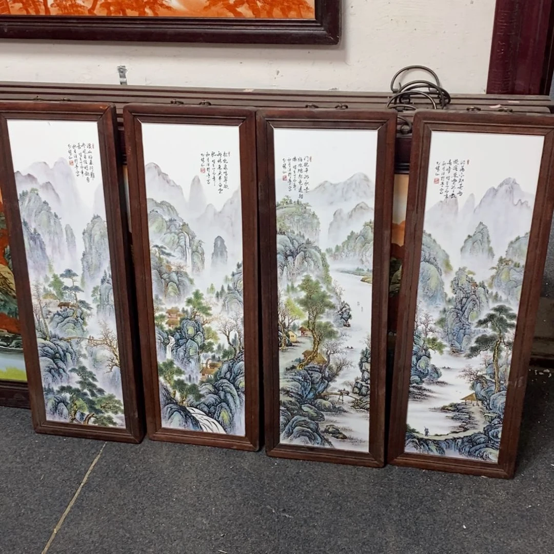 瓷片东*景德镇瓷板画柴窑烧制