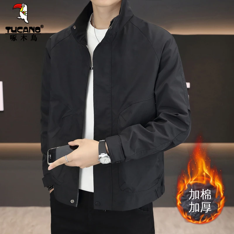 TUCANO/啄木鳥男士夹克加厚加棉立领时尚男装休闲百搭春秋季外套