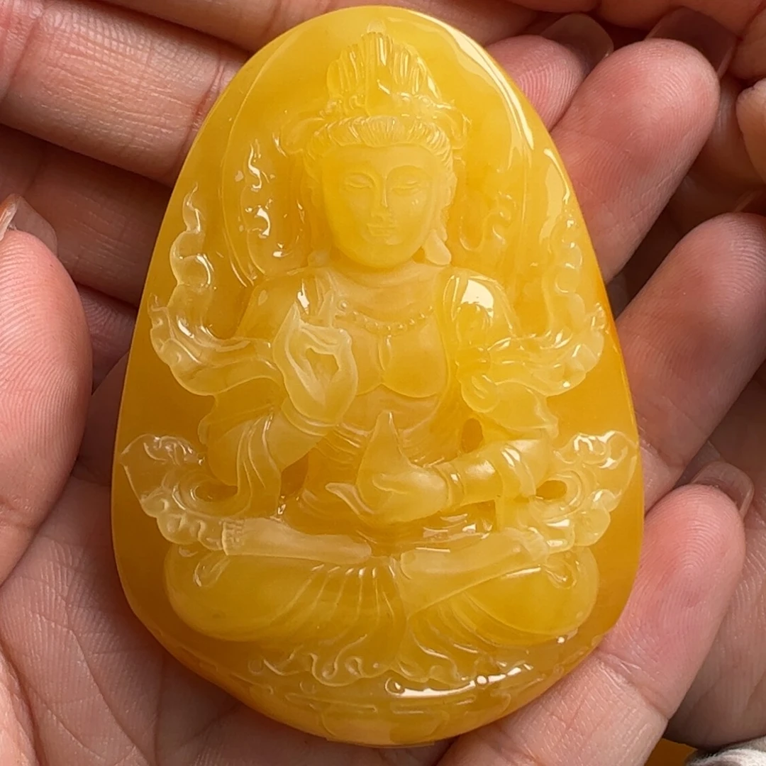 蜜蜡毛衣链未镶嵌无优化