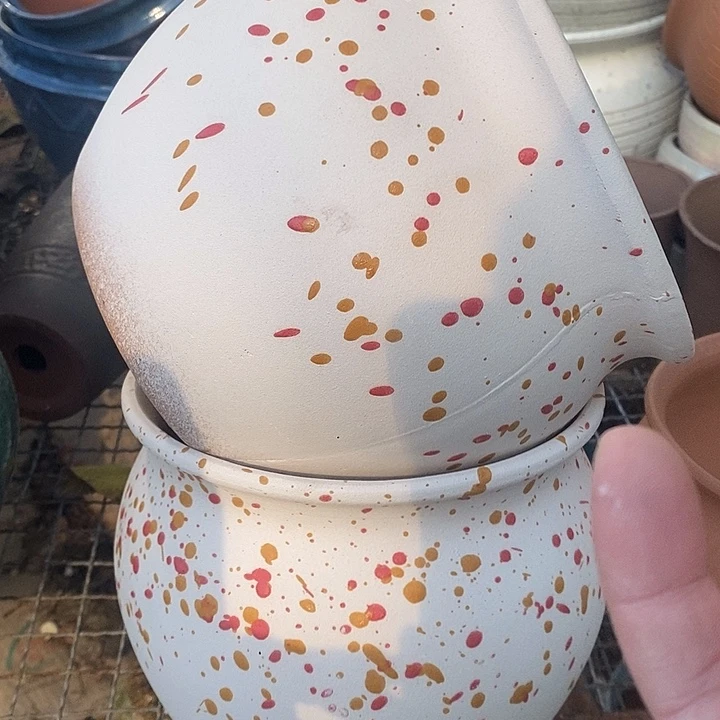 紫砂花盆高度16口径18