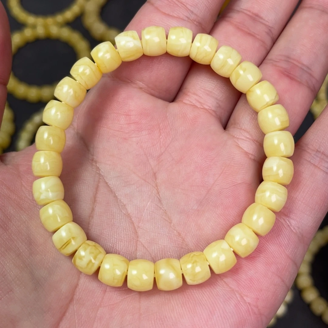 裸石蜜蜡未镶嵌蜜蜡手串8mm