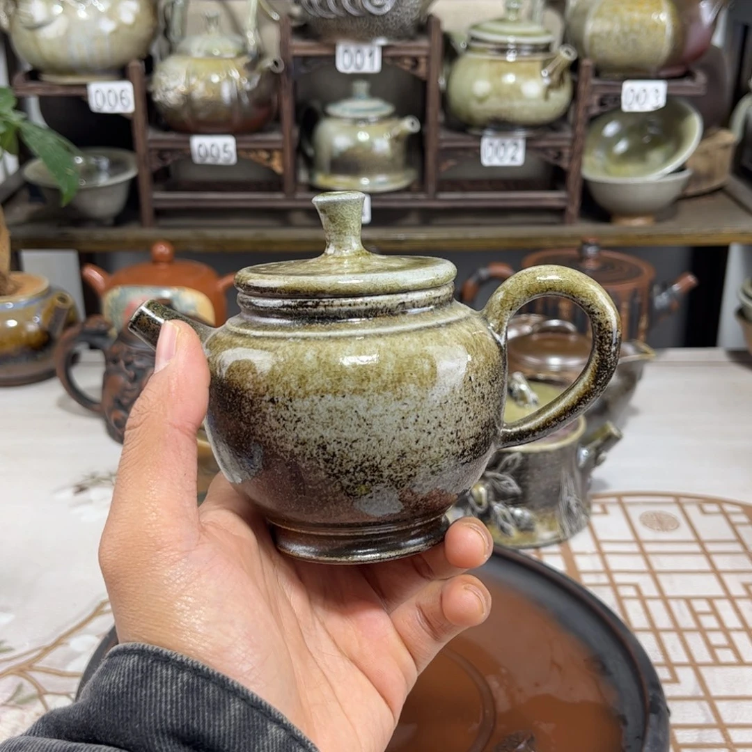 210cc白泥柴烧匏尊壶