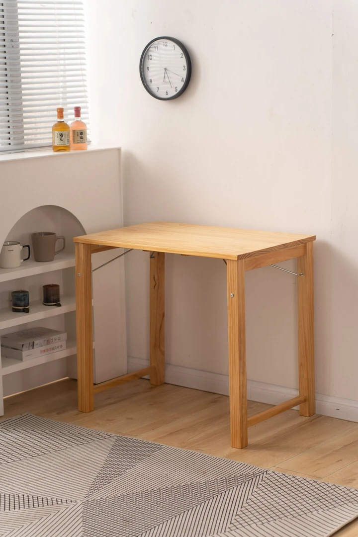 实木折叠桌简易书桌学习桌家用便携式餐桌宿舍饭桌