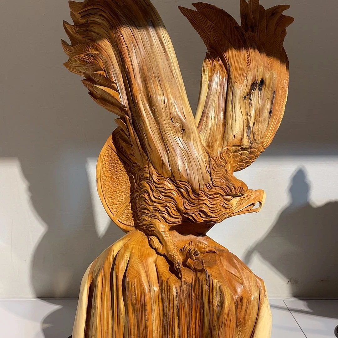 柏木（崖柏）龍**舞工艺品