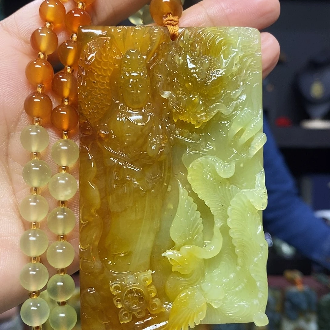 未镶嵌岫玉挂件吊坠
