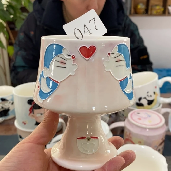 杯景德镇釉下彩手绘