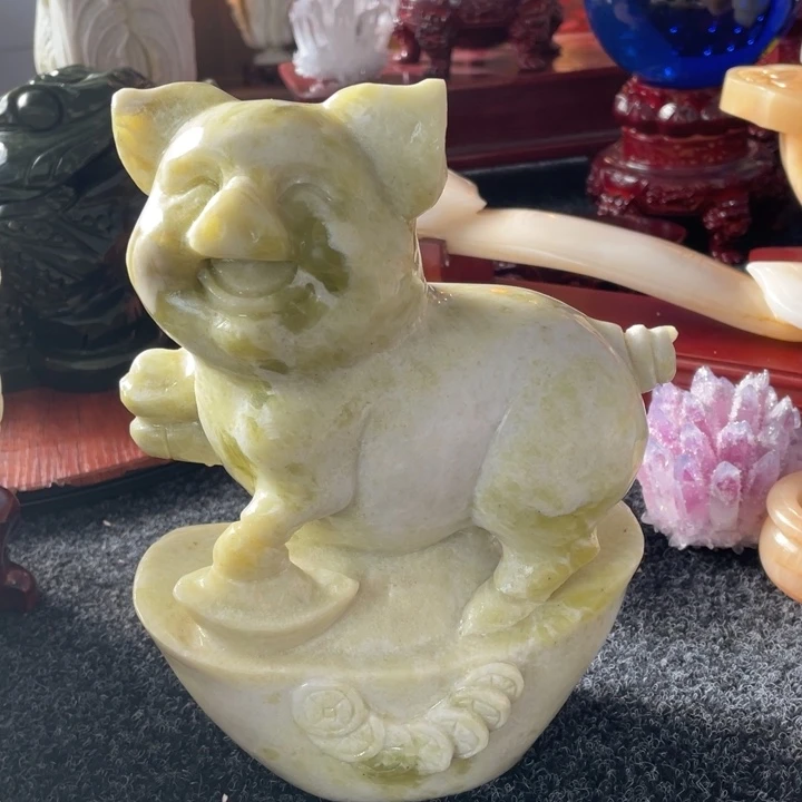 r***d玉瑕疵特价处理小猪摆件