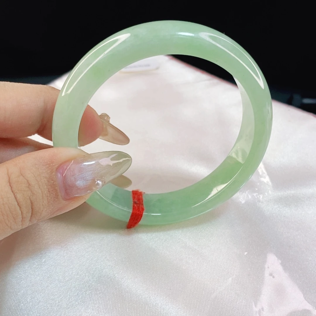 翡翠手镯未镶嵌55 天然缅甸a货翡翠