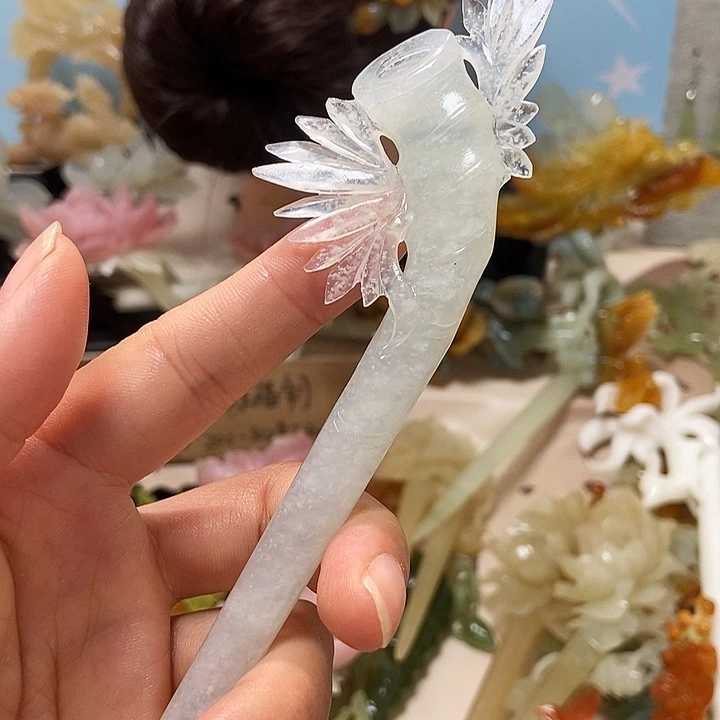 未镶嵌岫玉发簪发簪