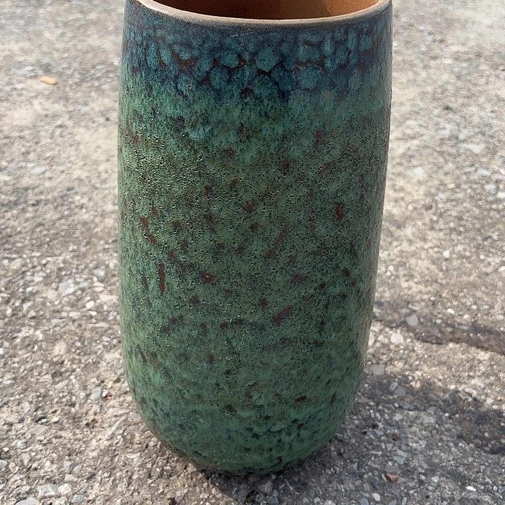 紫砂花盆无孔口径16高度35