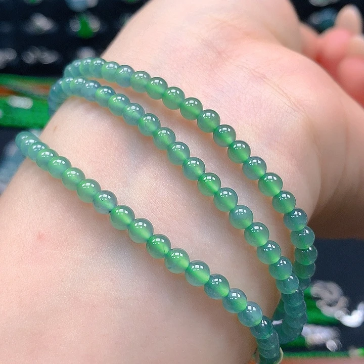 翡翠未镶嵌颈饰珠串