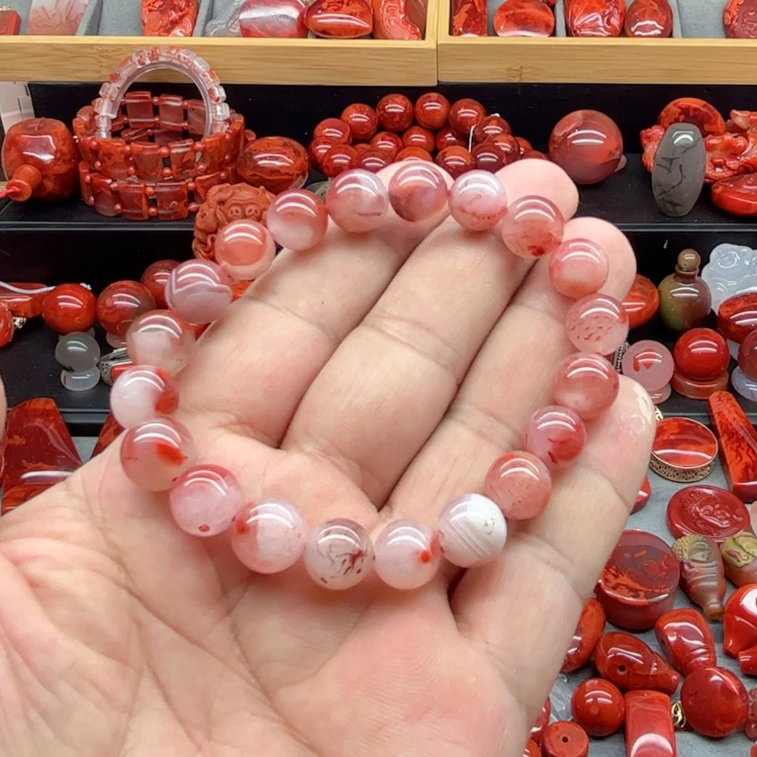 南红玛瑙手串未镶嵌