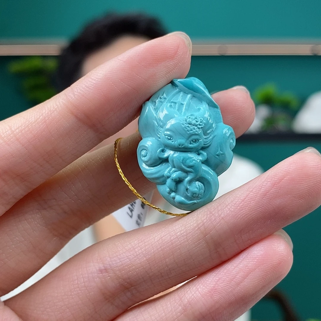 睿***羽未镶嵌绿松石珠宝奇石