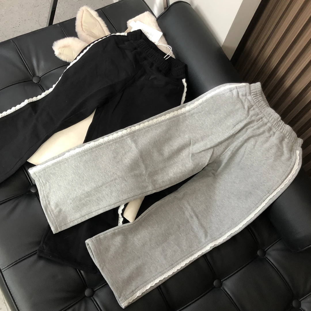 女童 花边直筒裤 小直筒 24a402