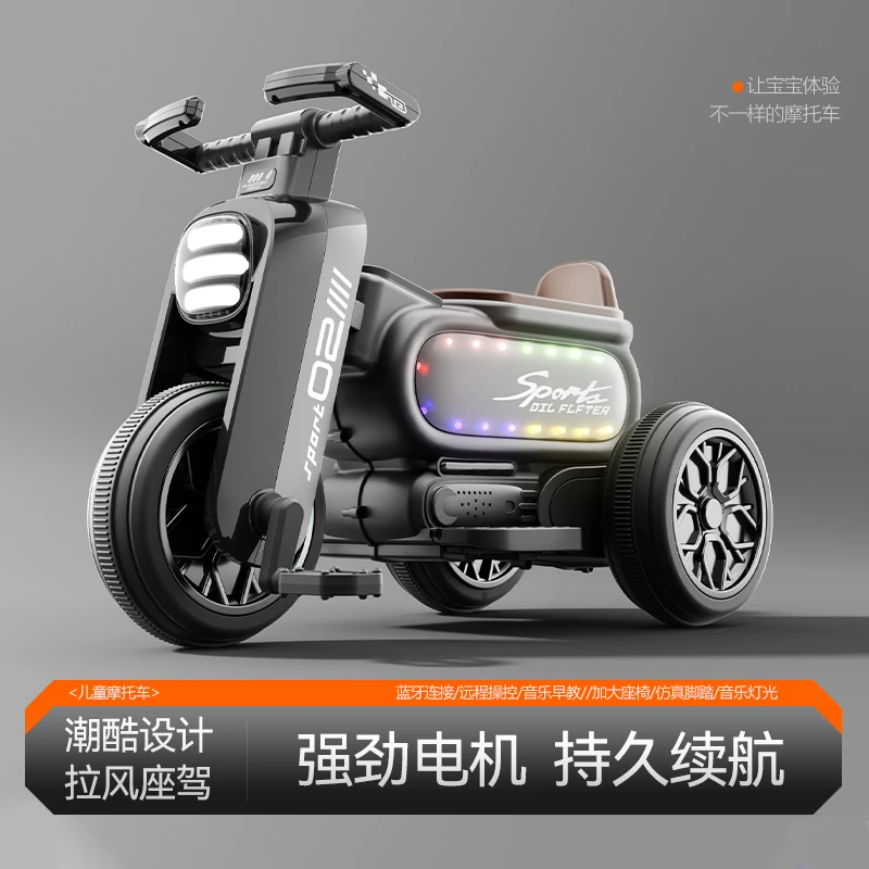 2025新款儿童多功能摩托车滑行车脚踏车炫酷灯光音乐1-4岁男女宝