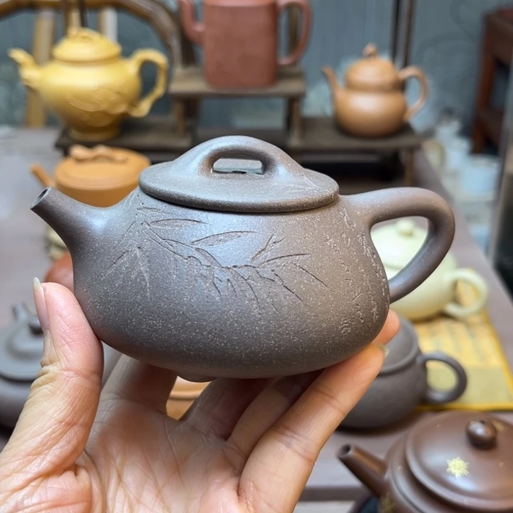 峰***尚紫砂茶壶手工制作原矿紫砂