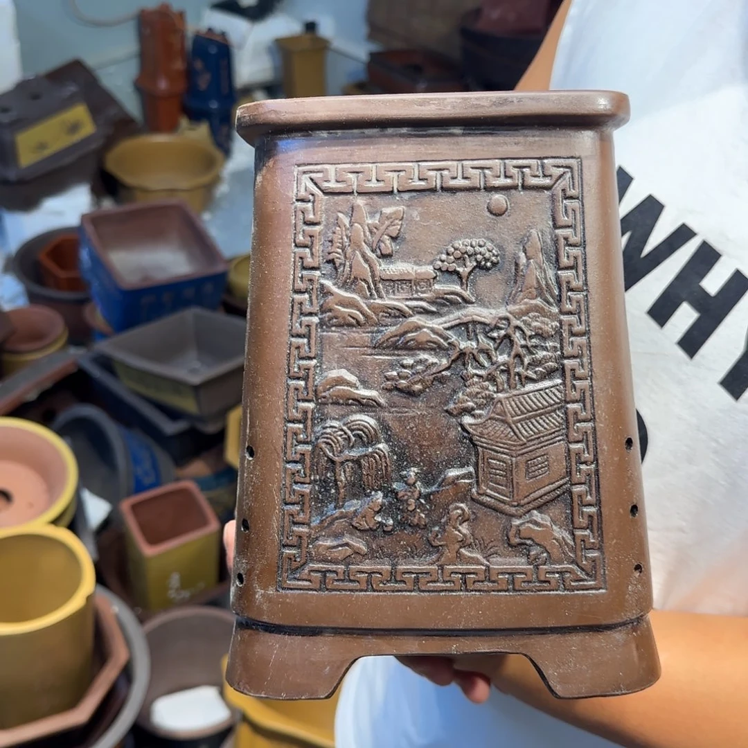 紫砂花盆瑕疵和瑕疵