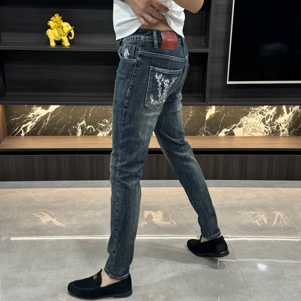 3581-秋季男士高品质时尚欧货修身小脚牛仔裤