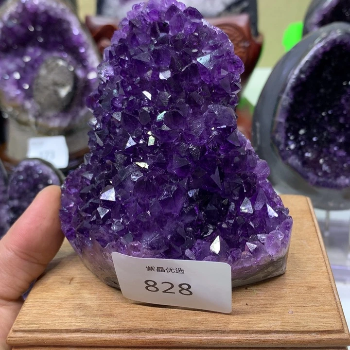 水晶紫水晶未镶嵌828