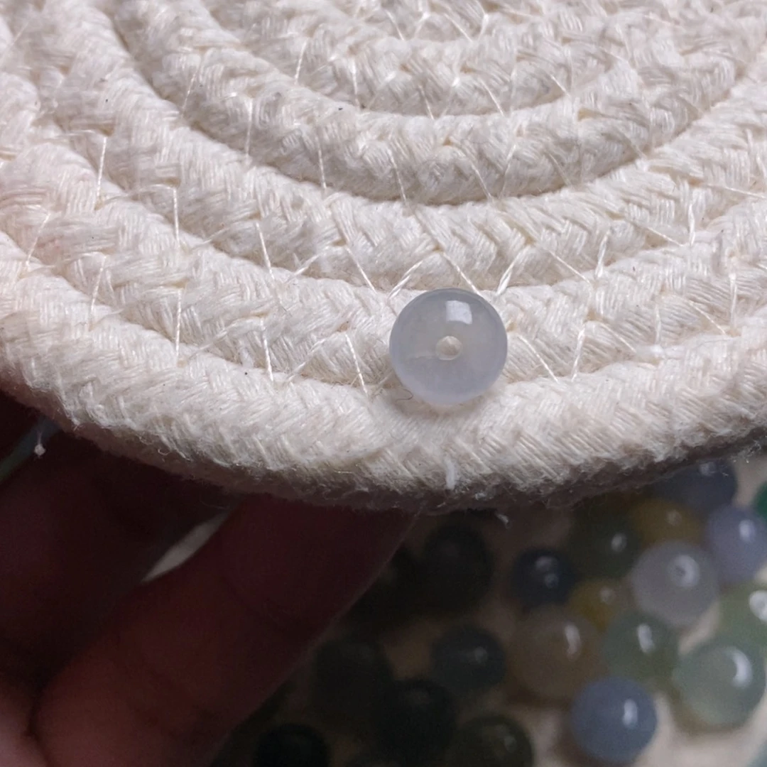 翡翠散珠脸*´8.1×5.8天然翡翠A货散珠