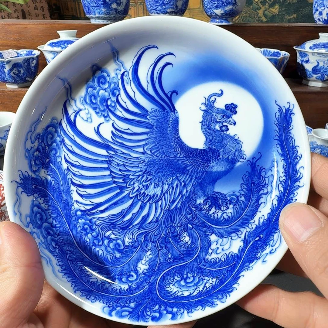 J***g泥塑壶承手工手绘