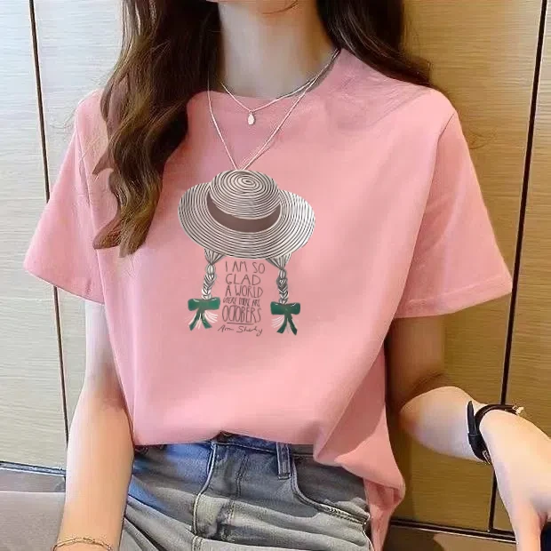 【亏米宠粉～特价】100纯棉短袖断码清货福利女士t恤显瘦-辫子姑娘