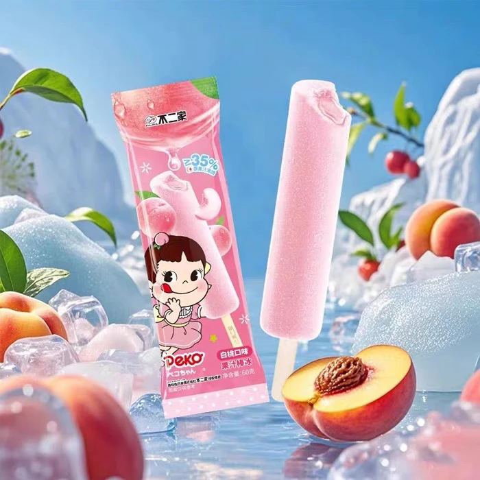 不二家白桃口味果味棒冰60g（1支）