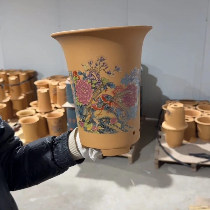 紫砂花盆 包邮包破损