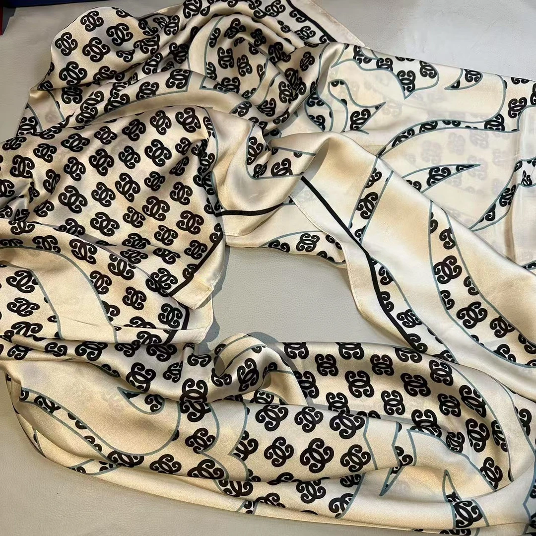 丝巾围巾女士披肩新款素雅百搭防晒优雅气质180×90   5019