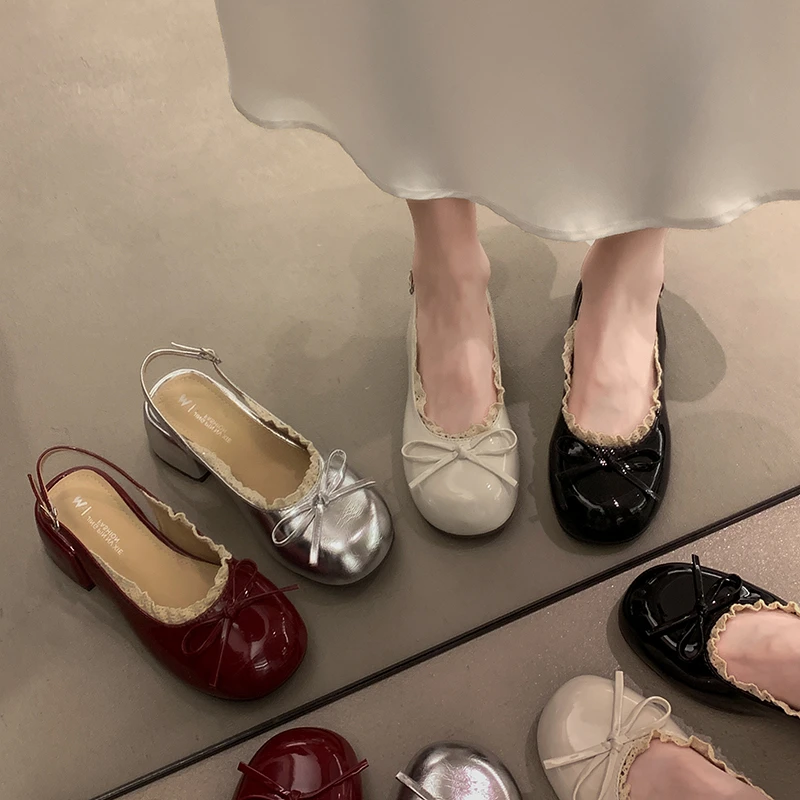 贾不假凉鞋女款2025新款夏季超火绝美复古配裙子粗跟韩系玛丽珍鞋