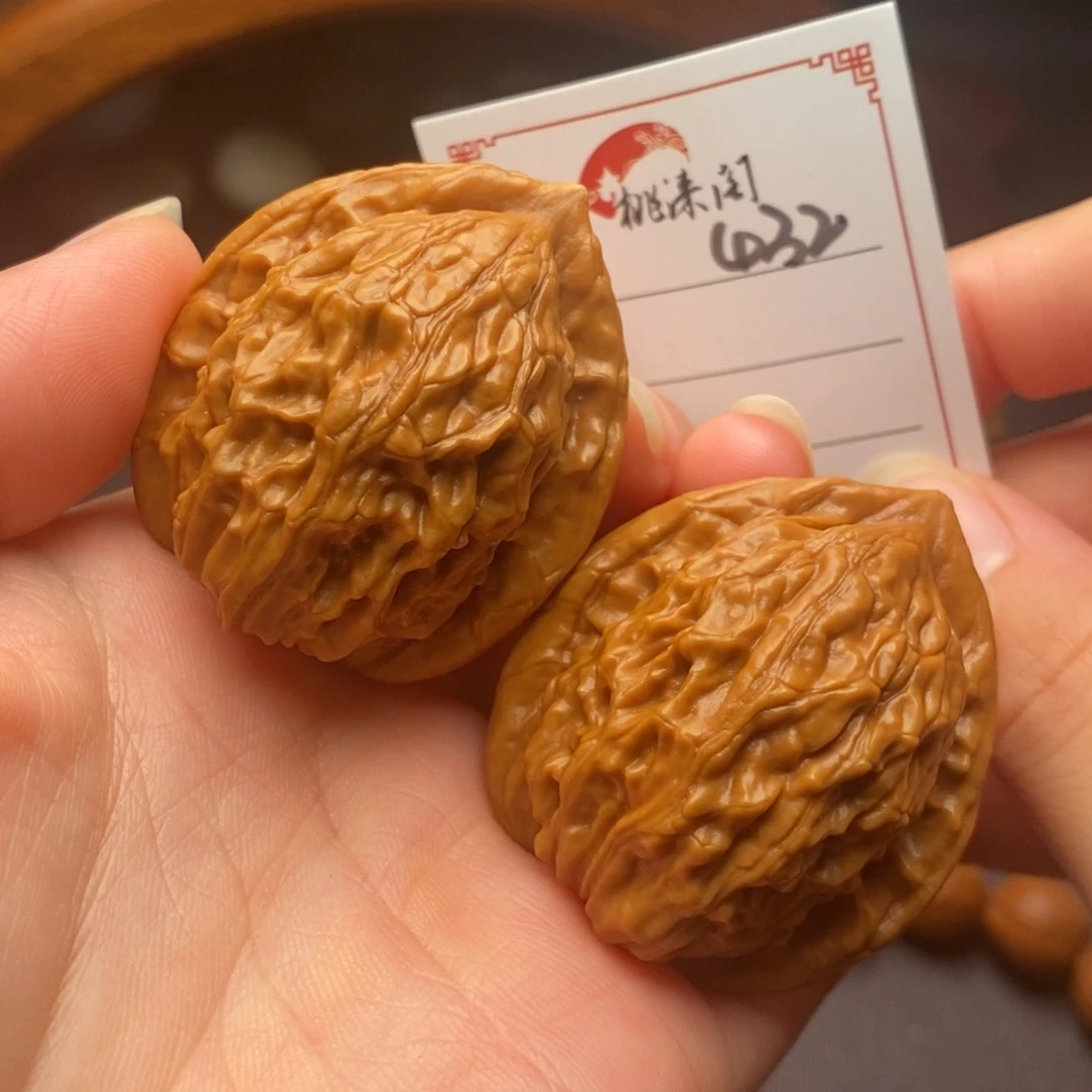 文玩核桃把件432号40大红袍