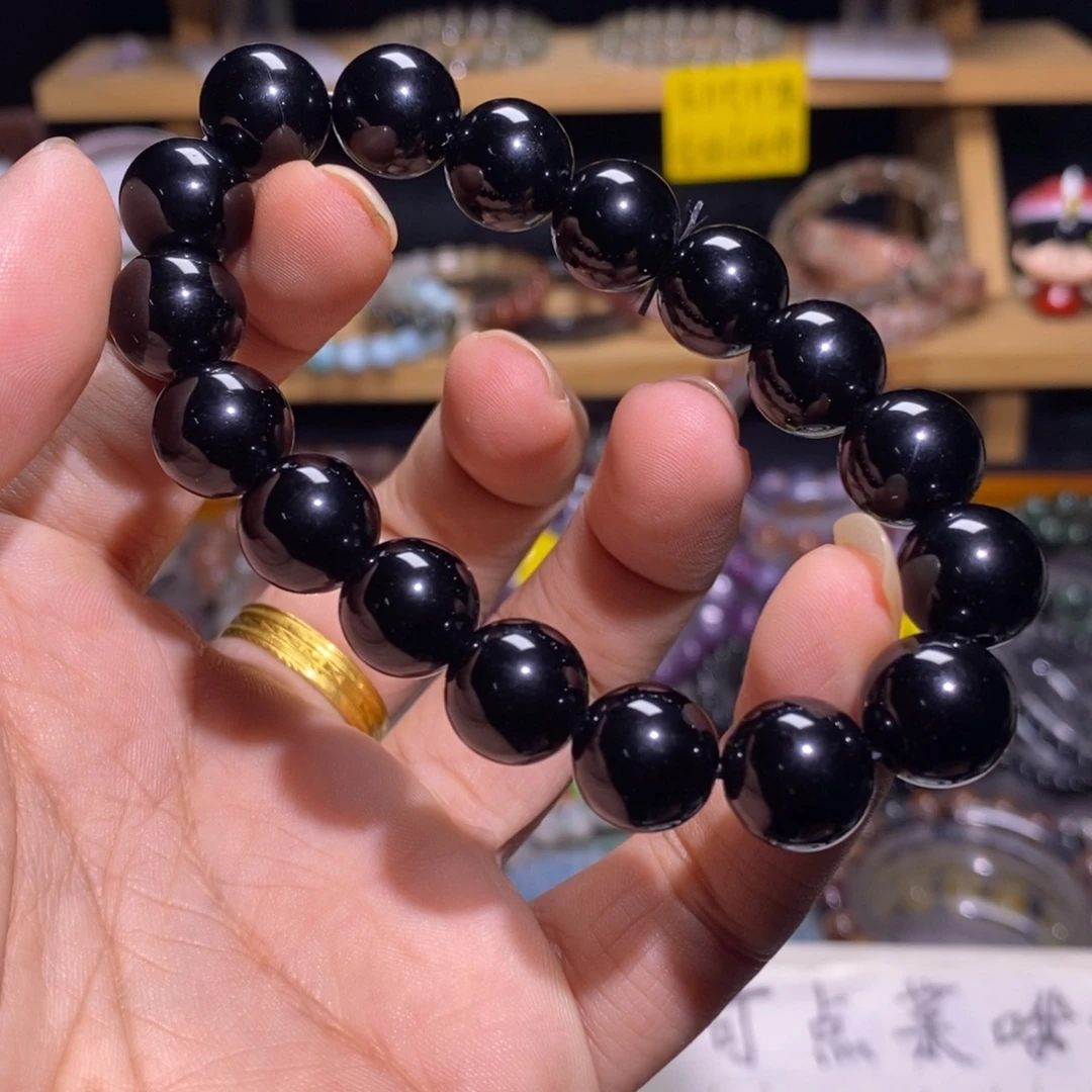 水晶手串未镶嵌37 黑耀石 12