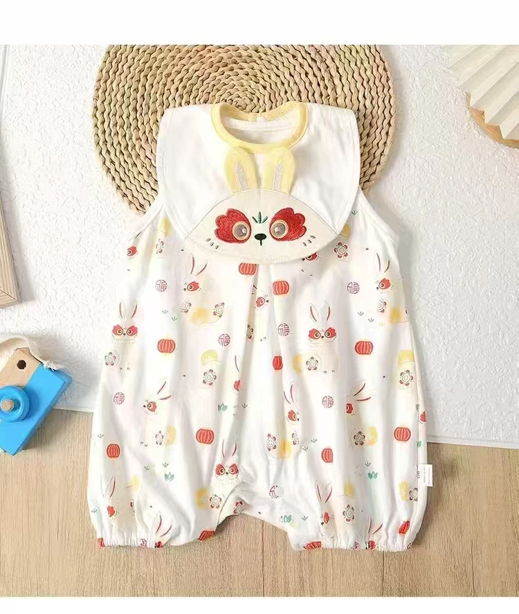 夏款 短爬连体衣