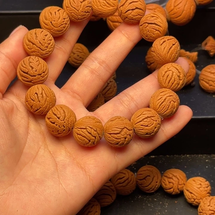 桃核手串绣球桃核15