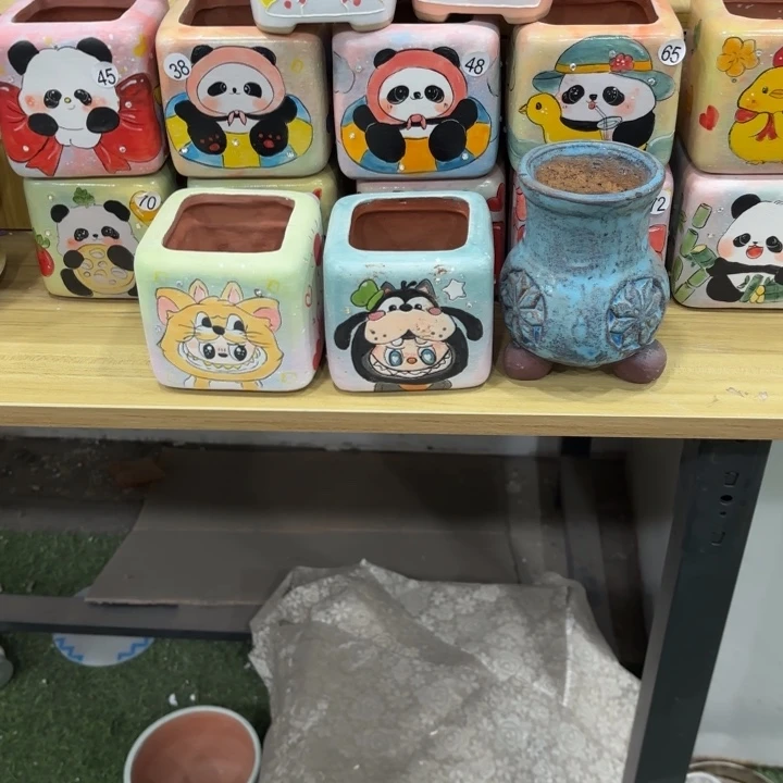 了***李微瑕花盆3个内扣6.5