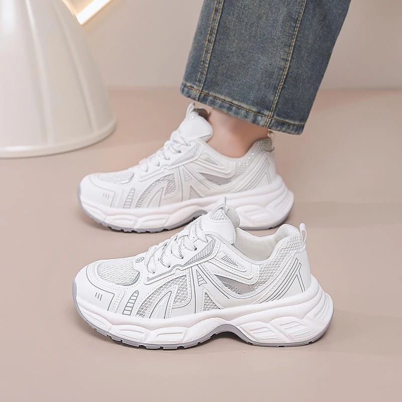 夏季新款网面透气厚底百搭休闲运动老爹鞋2199