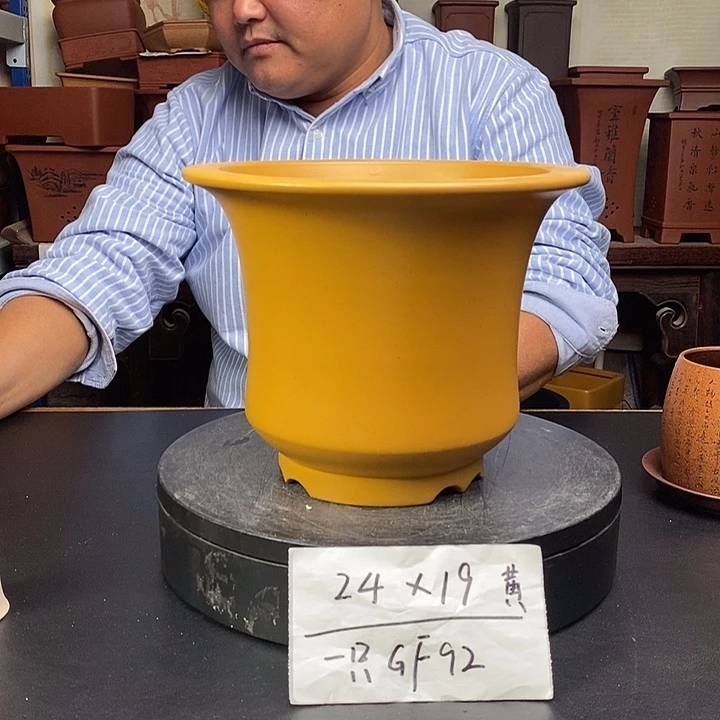 紫砂花盆货号一只GF92