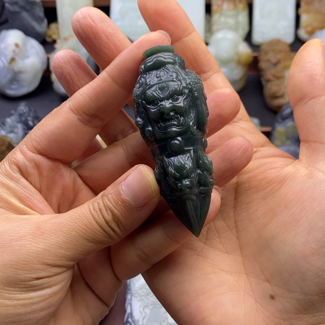 和田玉未镶嵌挂件