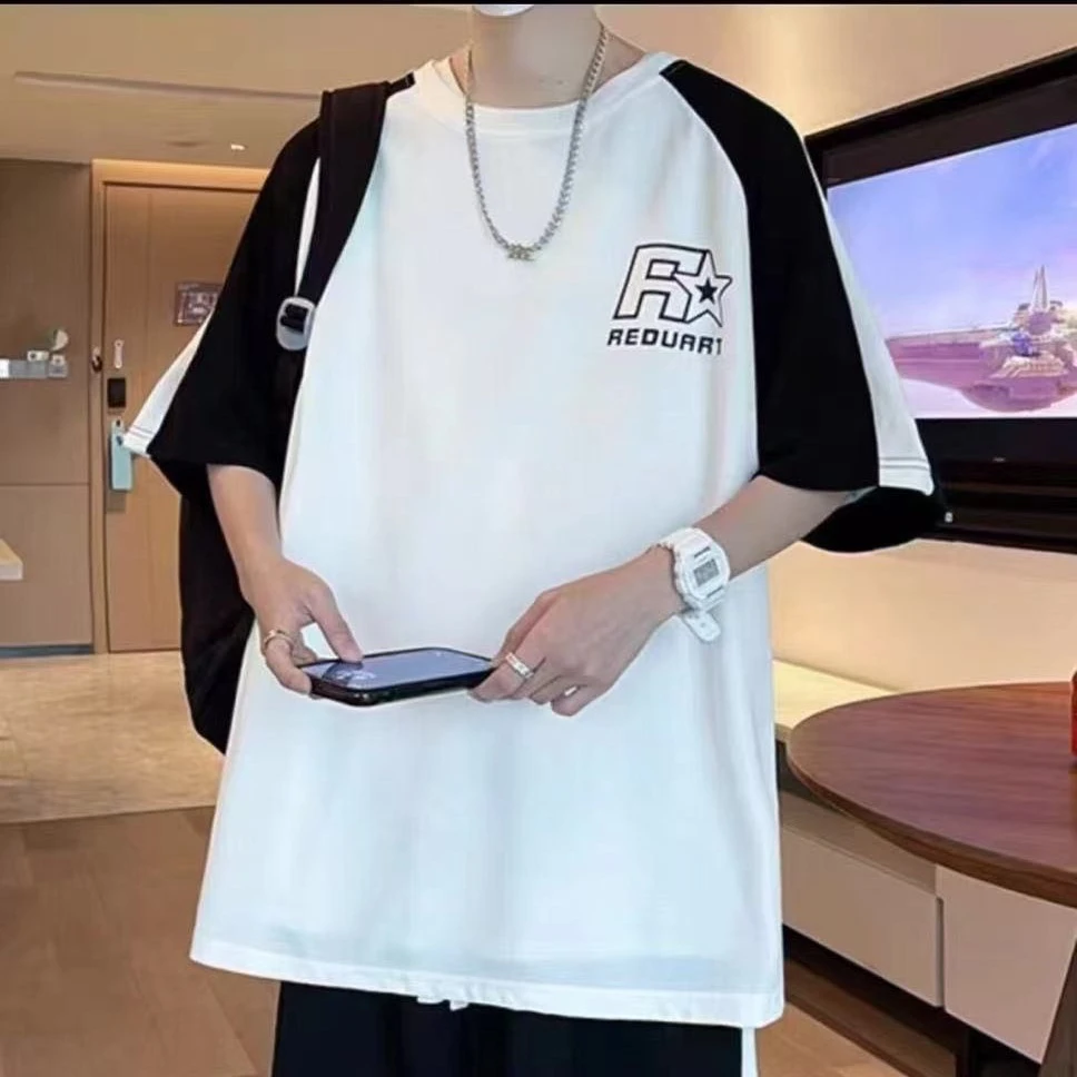 冰丝速干大童青少年学生拼接T恤（防晒）R五星